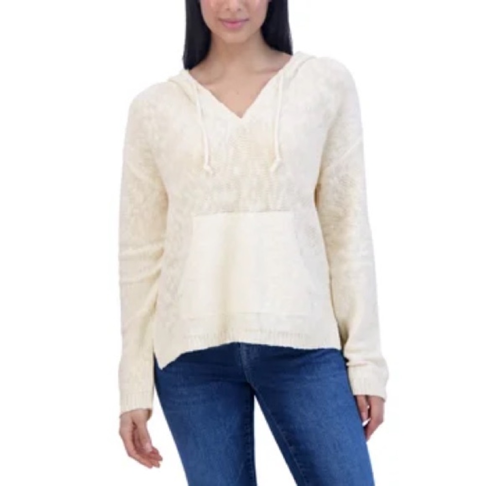 Lucky Brand NWT Baja Sweater hoodie cream
Color sz M, 21” p2p